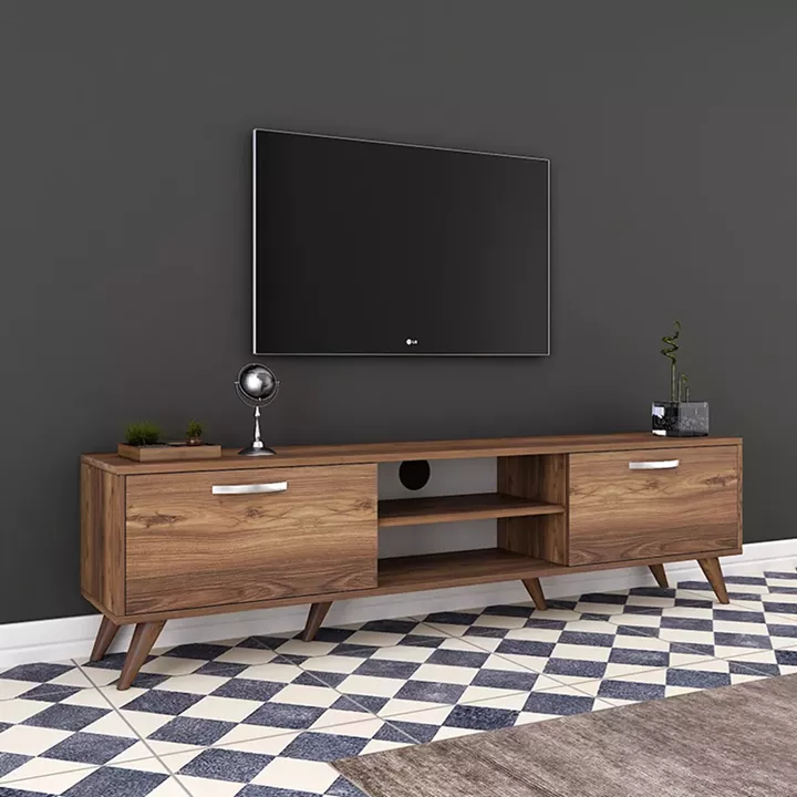 Tv unit Sabian pakoworld in walnut 180x35x48,5cm