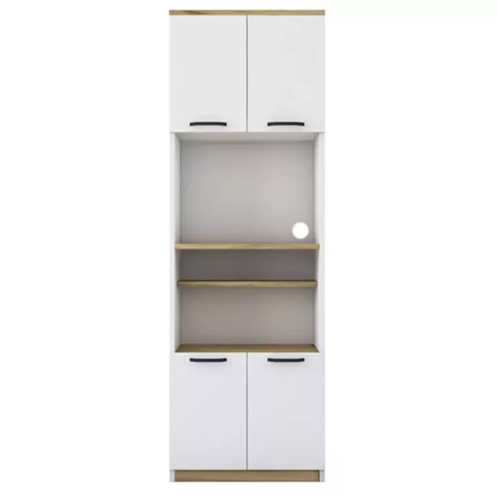 Floor shelf unit Rowan pakoworld white 60x42x182cm