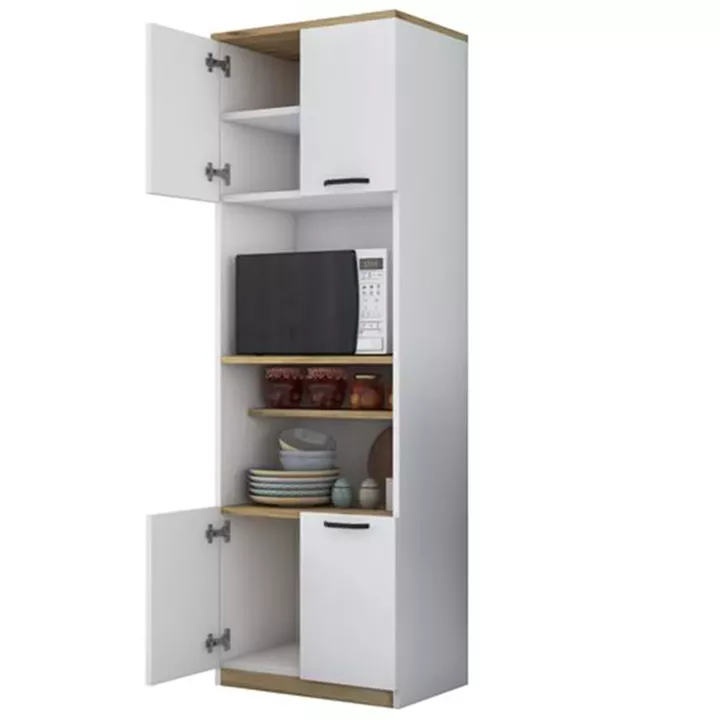 Floor shelf unit Rowan pakoworld white 60x42x182cm