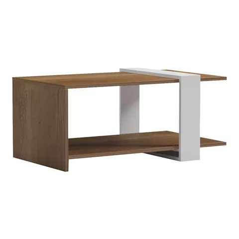 Coffee table Masasi pakoworld in natural-white color 80x50x35cm