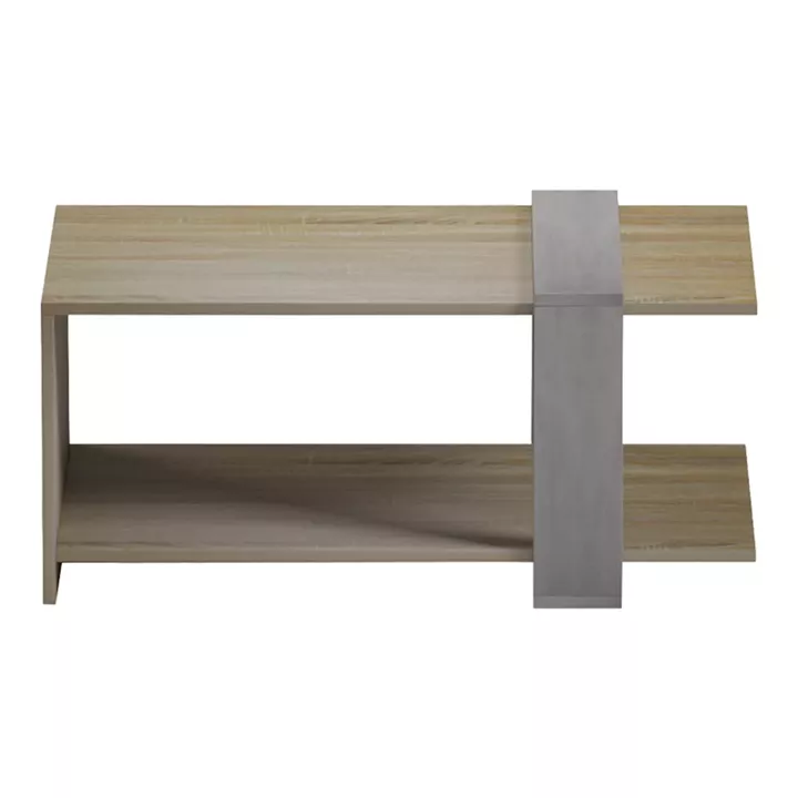 Coffee table Masasi pakoworld in sonoma-grey cement color 80x50x35cm