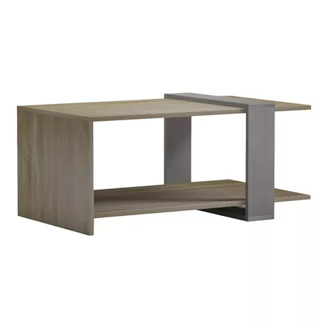 Coffee table Masasi pakoworld in sonoma-grey cement color 80x50x35cm