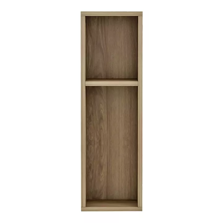 Floor Racks Pakoworld melamine in grey-cemente color 20x15x65cm