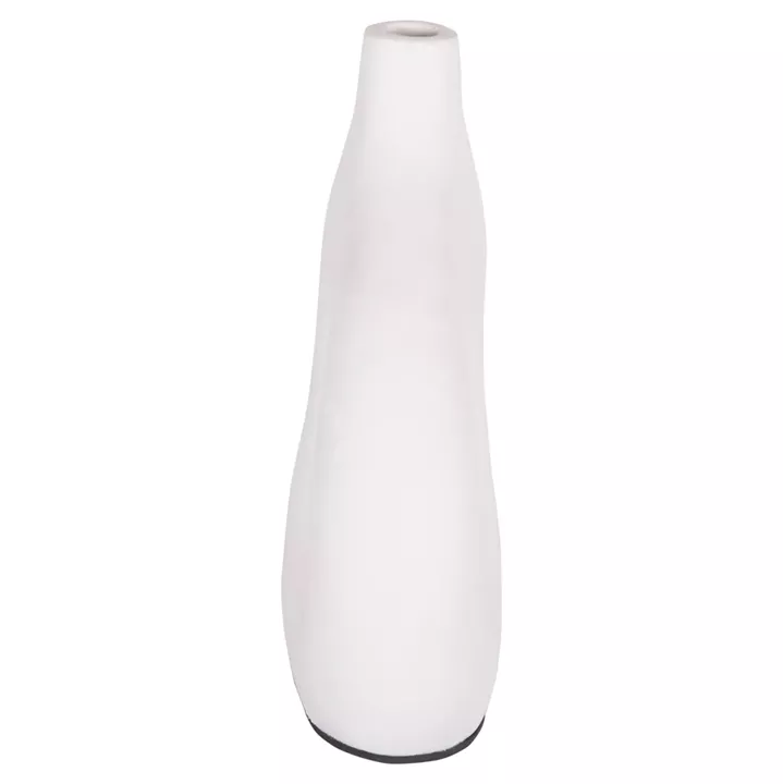 DECORATIVE VASE SERIES CLAYVON HM4413 TERRACOTTA IN WHITE COLOR 23.5x8x24.5Hcm.