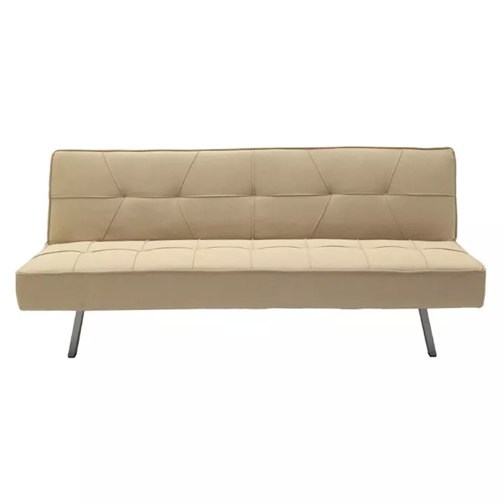 Καναπές-κρεβάτι Travis pakoworld 3θέσιος με ύφασμα μπεζ 175x83x74εκ