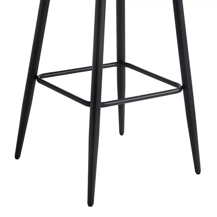 Bar stool Velva pakoworld velvet in rotten apple color 49x63x102cm