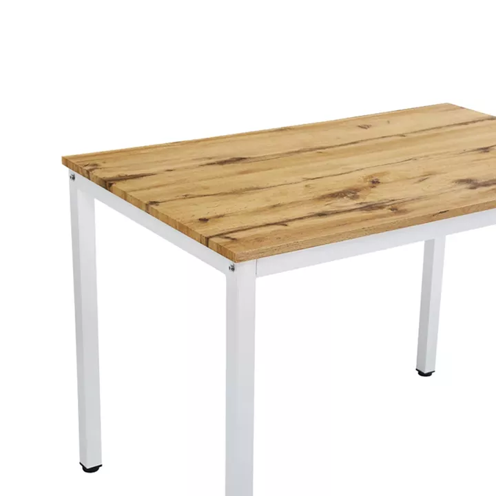 Dining table Witte pakoworld MDF/Metal in sonoma color with black leg 110x70x76cm