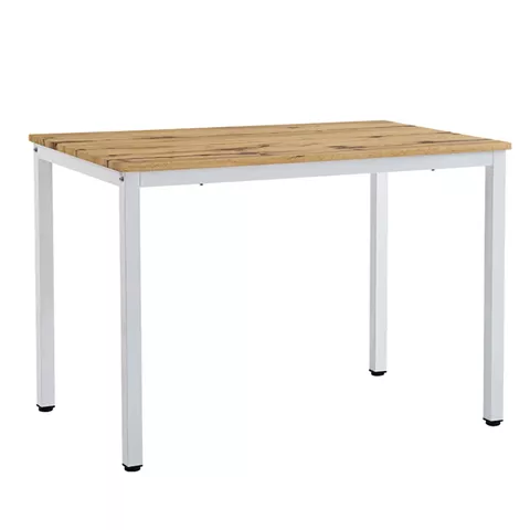 Dining table Witte pakoworld MDF/Metal in sonoma color with black leg 110x70x76cm