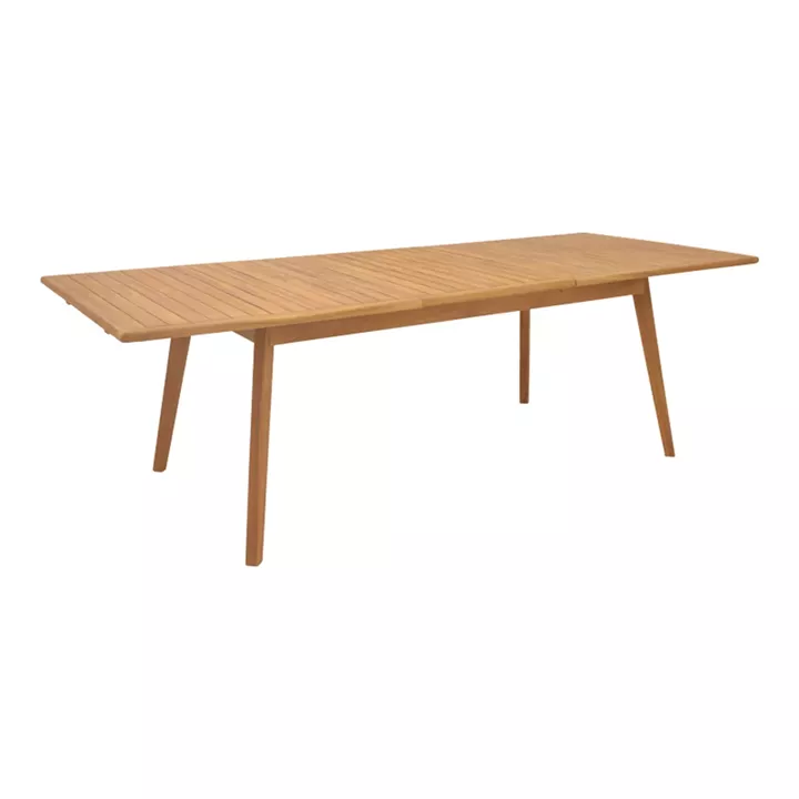 Dining set 9 pcs Banou-Pino pakoworld teak wood in natural 180/240x100x75cm