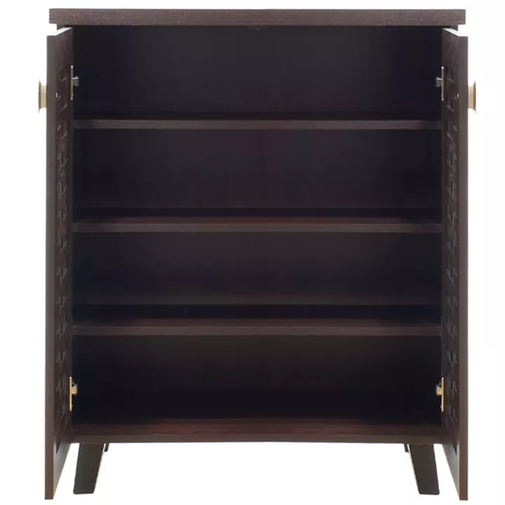 Shoe cabinet MANTAM pakoworld 12 pairs walnut 78x40x92 cm