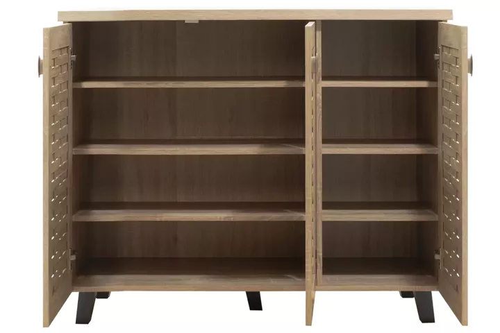 Shoe cabinet MANTAM pakoworld 16 pairs sonoma 115.5x40x92cm