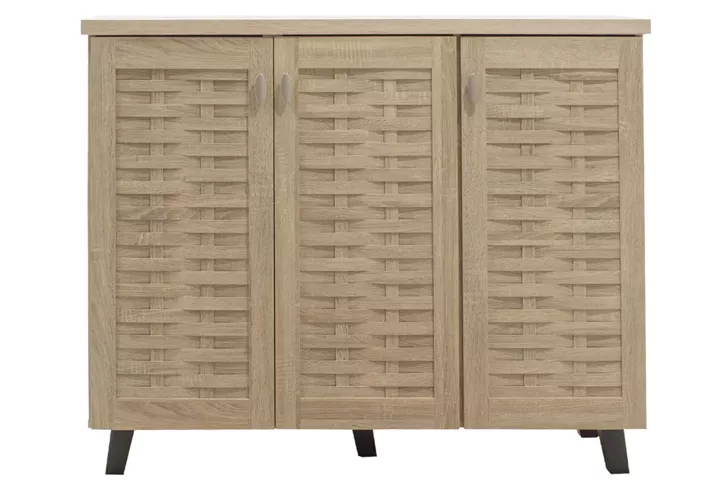 Shoe cabinet MANTAM pakoworld 16 pairs sonoma 115.5x40x92cm