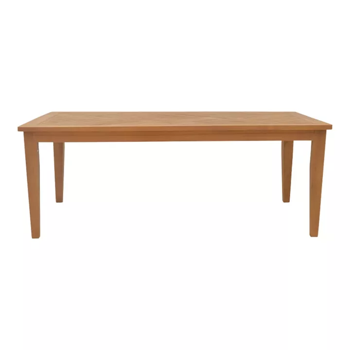 Dining set 7pcs Ganny-Mady pakoworld teak wood in natura shade 200x100x75cm