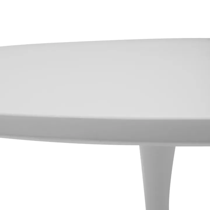 Ezra-Balou pakoworld dining table set of 5 pp-mdf in white color D100x75cm