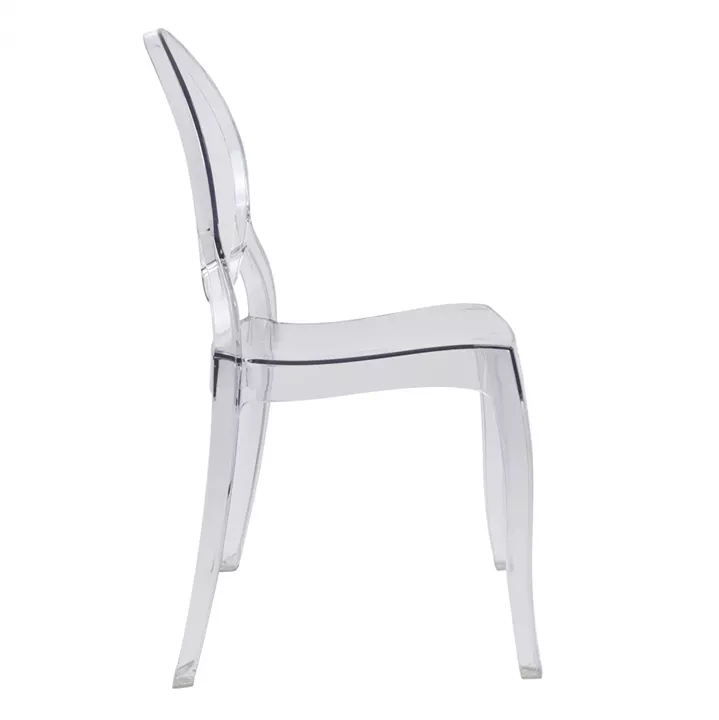 Chair acrylic clear Aramis HM0170 42,5x52x89,5 cm