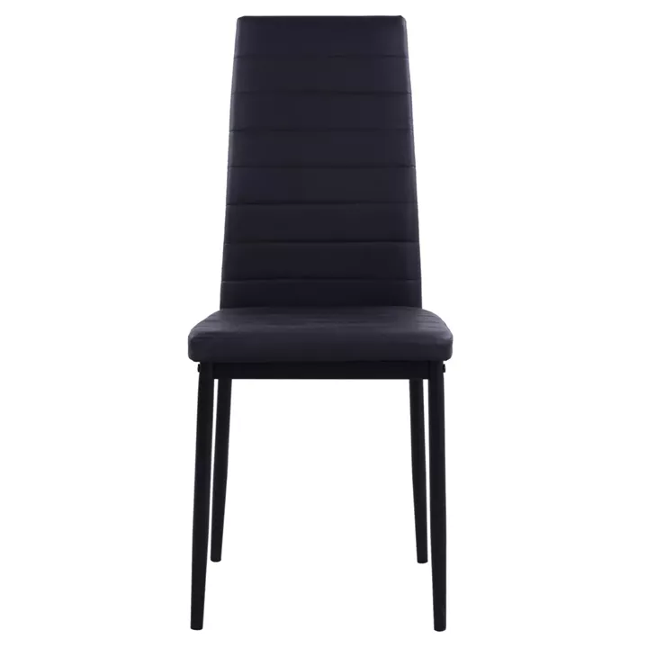 Metallic chair Lady HM0037.12 Black PU Metallic Frame K/D 40x48x95 cm