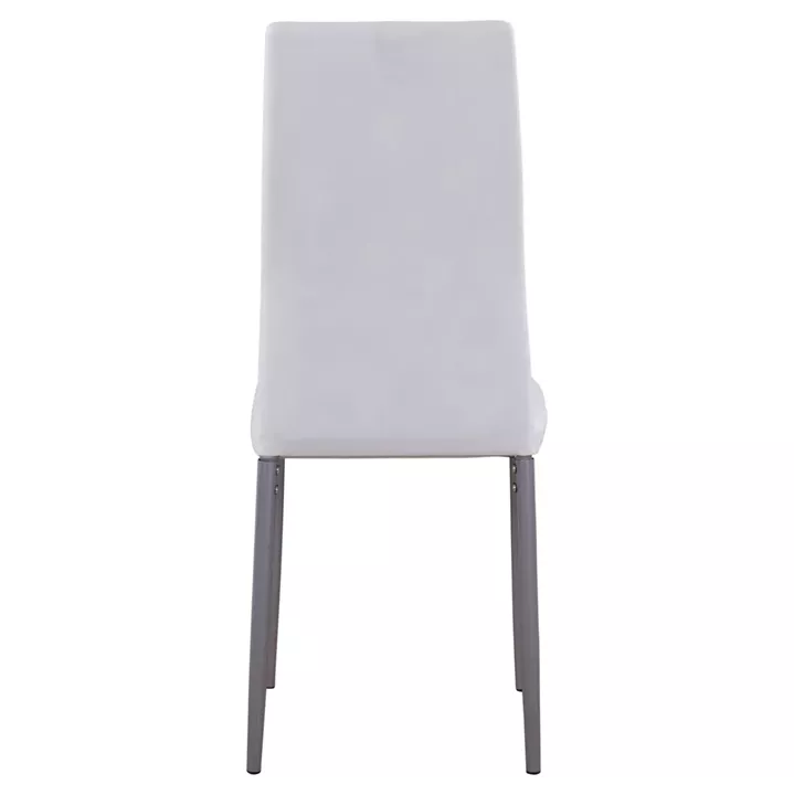 Metallic chair Lady HM0037.11 White PU Metalic Frame K/D 40x48x95 cm