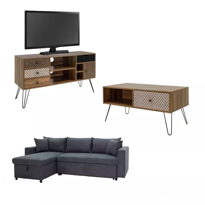 Student's lounge set Boho 2 pakoworld 3 pcs
