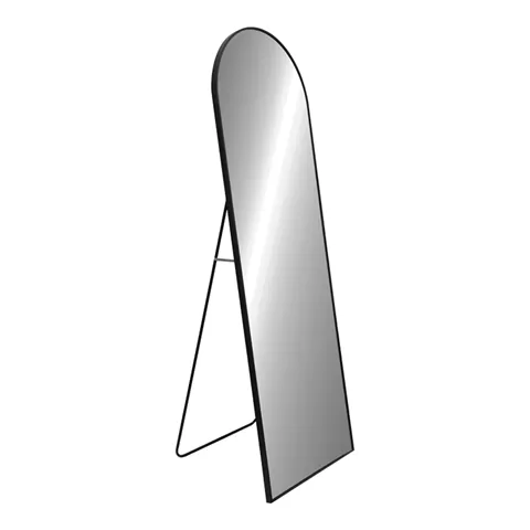 Mirror Lorens I Inart black aluminum 60x2.5x160cm