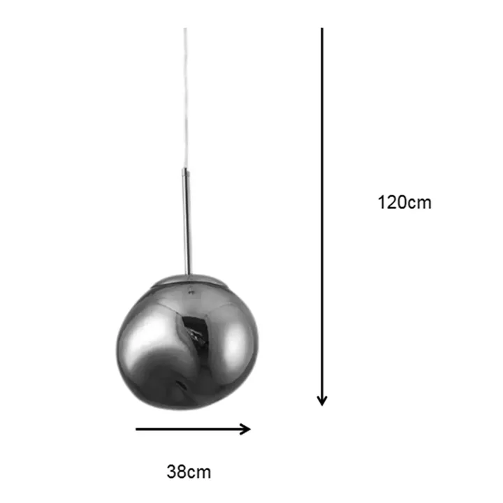 Ceiling light Umuco pakoworld E27 in gold color D38x60cm
