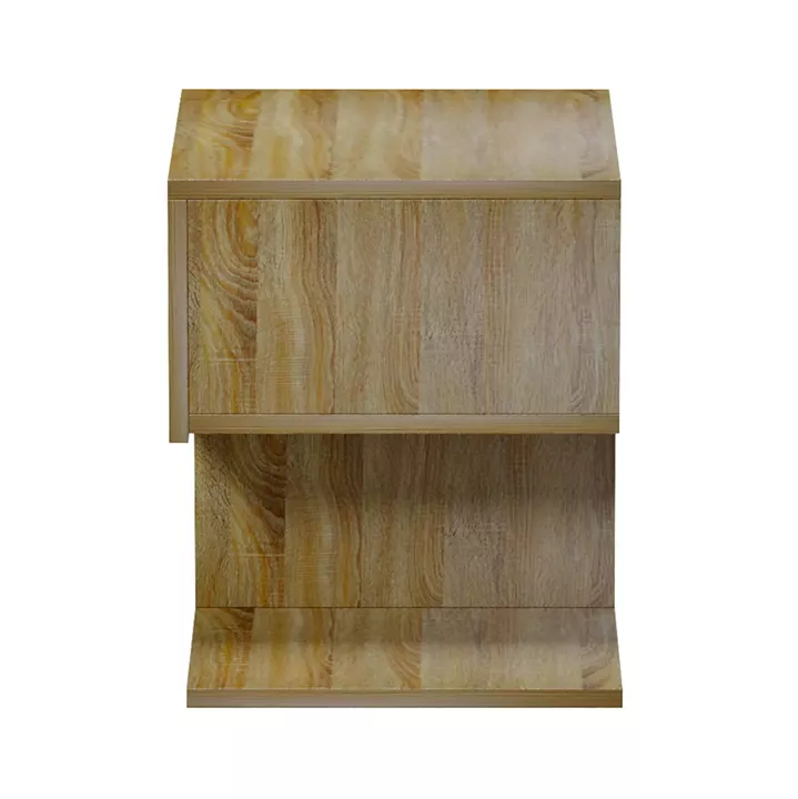 BEDSIDE NIGHTSTAND CASPIAN HM9071.12 MELAMINE IN SONAMA 46.8x33x36.8Hcm.