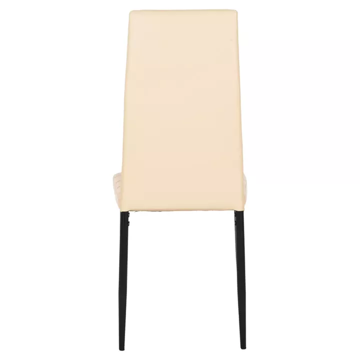ΚΑΡΕΚΛΑ ΤΡΑΠΕΖΑΡΙΑΣ LADY HM0037.25 ΑΝΟΙΧΤΟ ΚΡΕΜ PU ΣΚΕΛΕΤΟΣ ΜΑΥΡΟΣ ΜΕΤΑΛ. (K/D) 42x44x95Υεκ