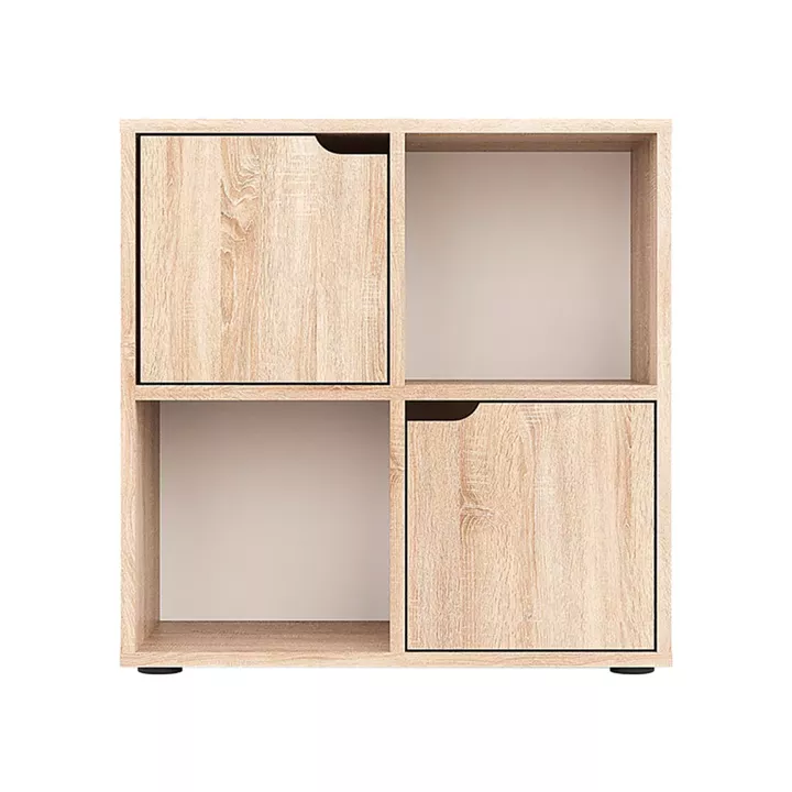 Bookcase Bookel pakoworld in sonoma color 59.6x27.5x60.4cm