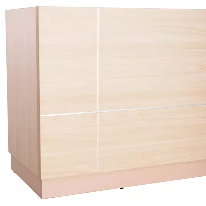 RECEPTION DESK DALTON HM2068.02 MELAMINE IN SONAMA-WHITE 240x80x106Hcm.