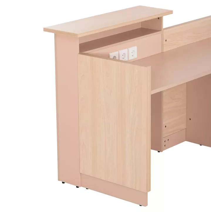 RECEPTION DESK DALTON HM2068.02 MELAMINE IN SONAMA-WHITE 240x80x106Hcm.