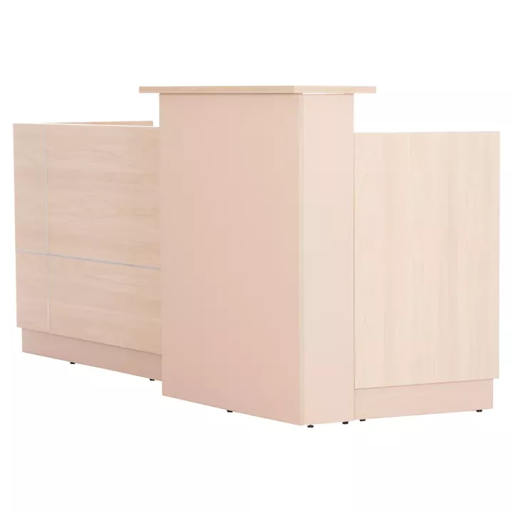 RECEPTION DESK DALTON HM2068.02 MELAMINE IN SONAMA-WHITE 240x80x106Hcm.