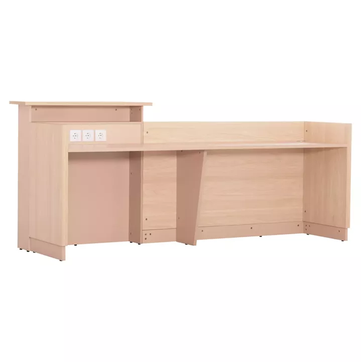 RECEPTION DESK DALTON HM2068.02 MELAMINE IN SONAMA-WHITE 240x80x106Hcm.
