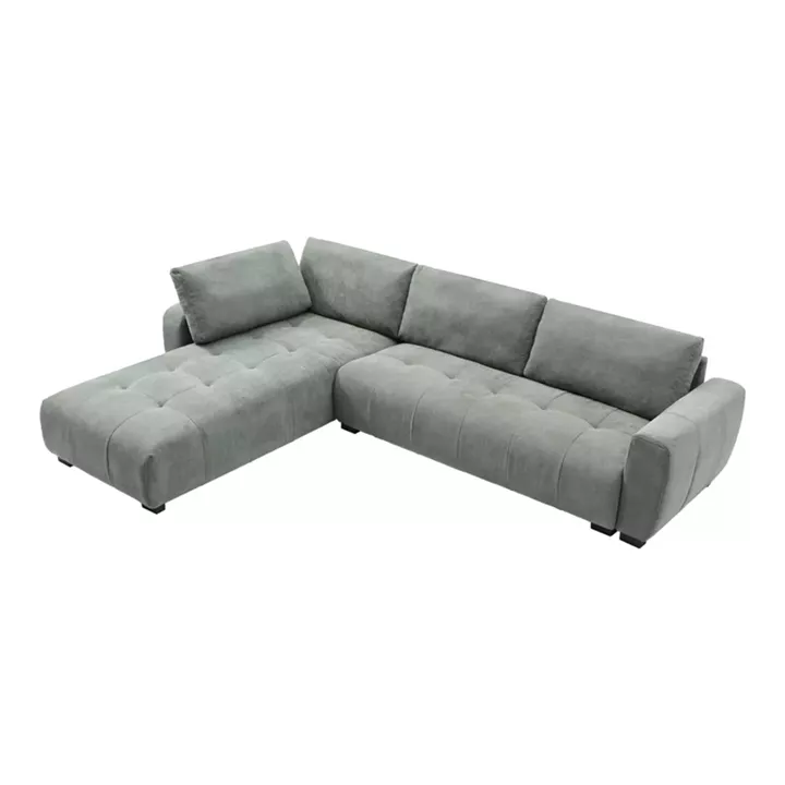 Sofa right corner Gianco pakoworld fabric in mint shade 298x208x85cm