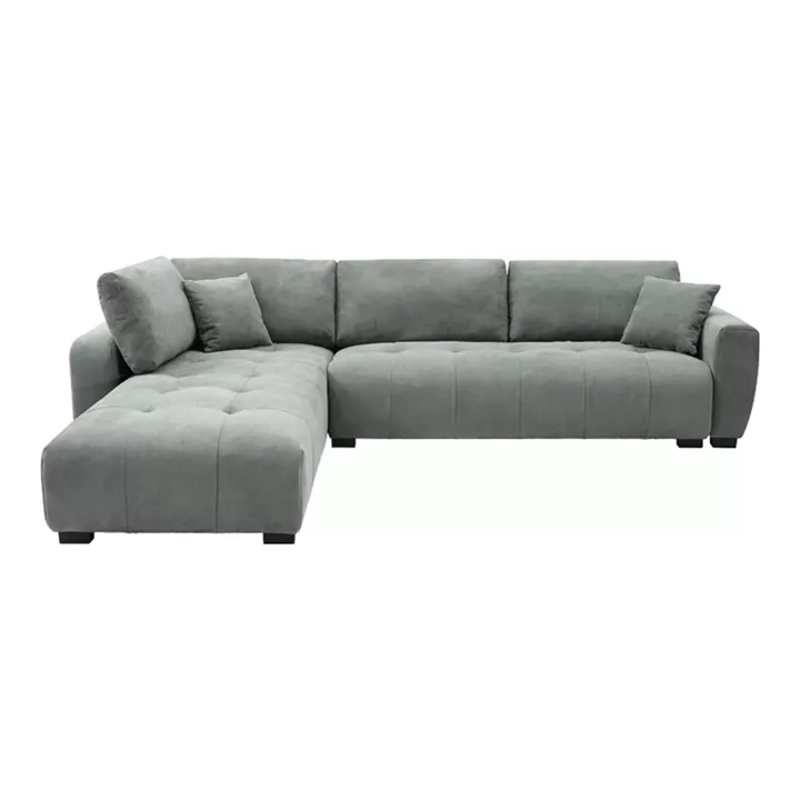 Sofa right corner Gianco pakoworld fabric in mint shade 298x208x85cm