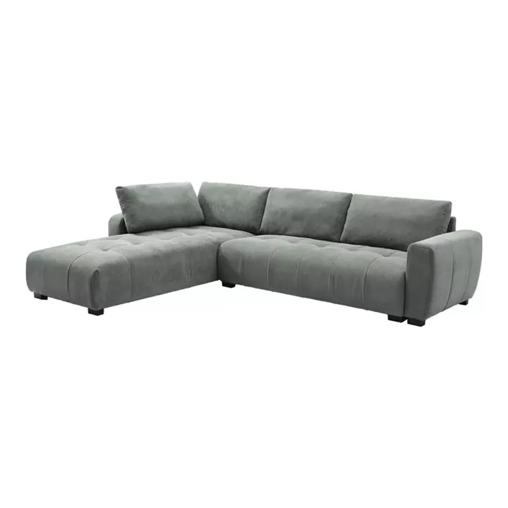 Sofa right corner Gianco pakoworld fabric in mint shade 298x208x85cm