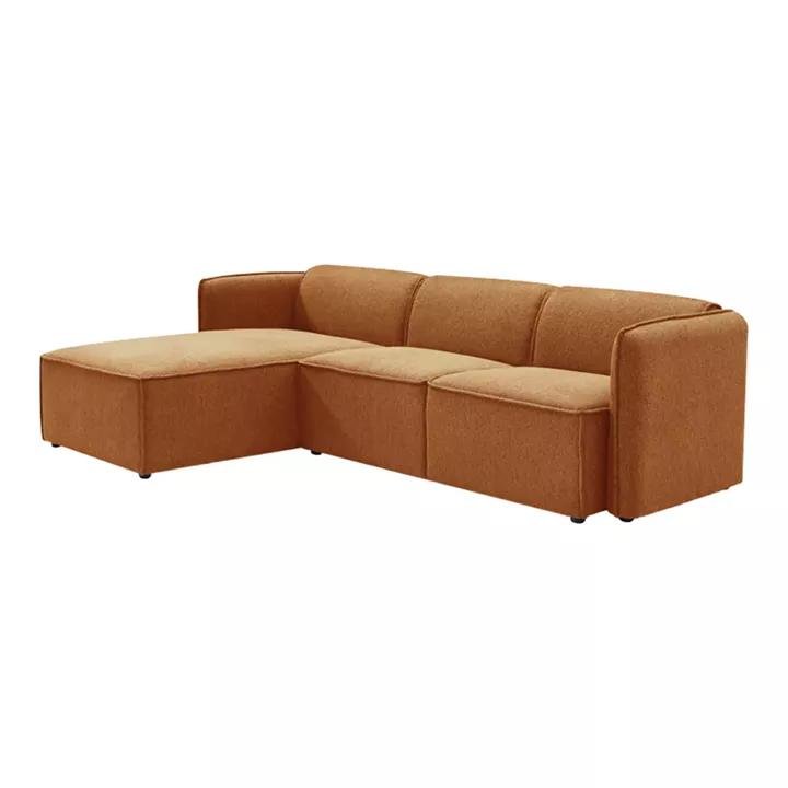 Reversible corner sofa Soofa pakoworld orange fabric 270x163x74cm