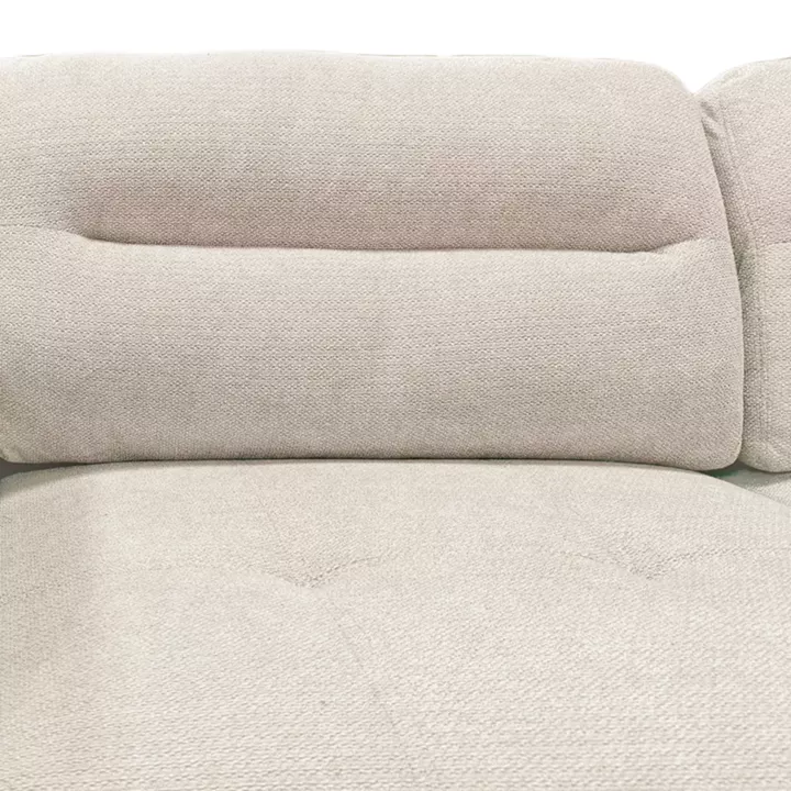 Corner sofa right corner Camile pakoworld beige fabric 270x174x95cm
