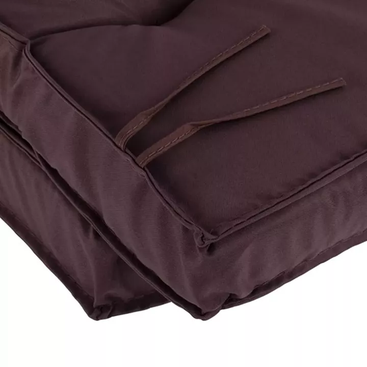 Fabric Pillow with brown back 100x46x7 HM5745.03
