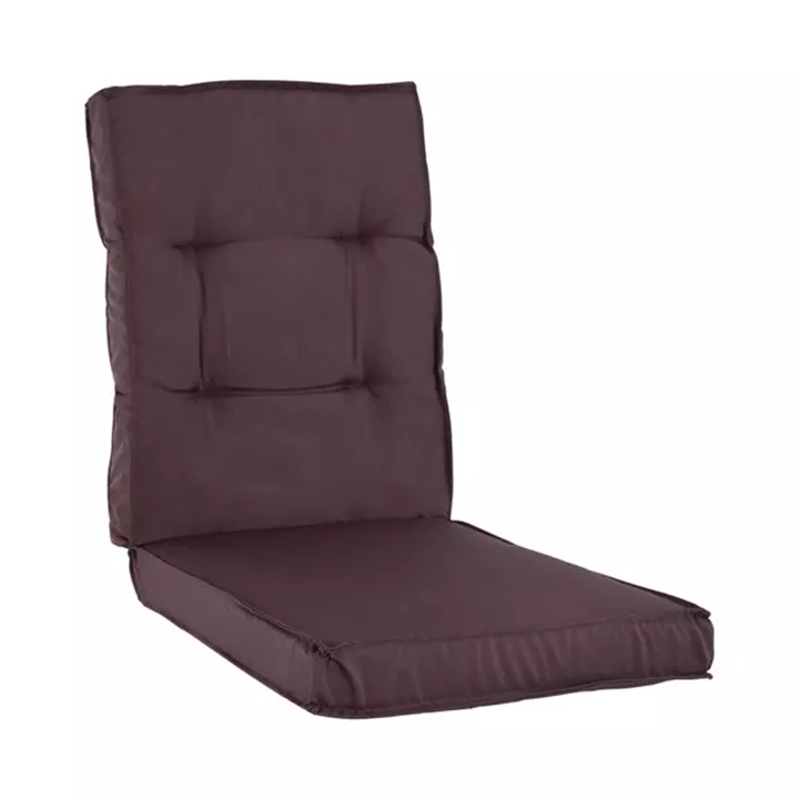 Fabric Pillow with brown back 100x46x7 HM5745.03