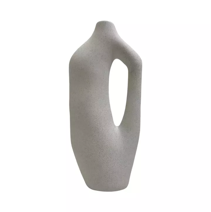 CERAMIC TABLE DECOR SERIES SEBOR HM4625 OFF WHITE WITH CRYSTALLISATION 20x9x46Hcm.