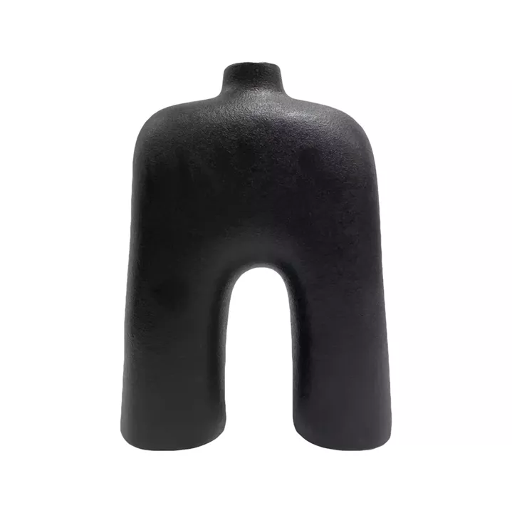 CERAMIC TABLE DECOR SERIES ISIL HM4599.02 BLACK MATTE 21x6,7x29.2Hcm.