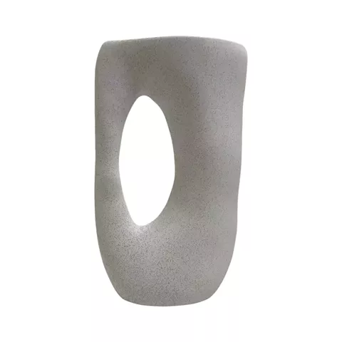 CERAMIC TABLE DECOR SEBOR HM4626.01 OFF WHITE WITH CRYSTALLISATION 21.5x8.5x36Hcm.