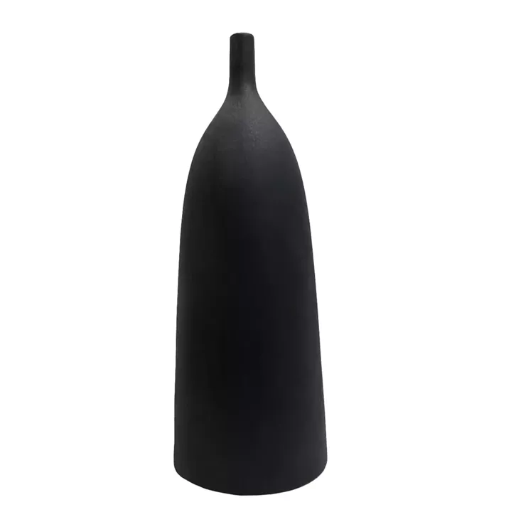 CERAMIC TABLE DECOR GALAD HM4633.02 BLACK MATTE Φ18,5x50,5Hcm.