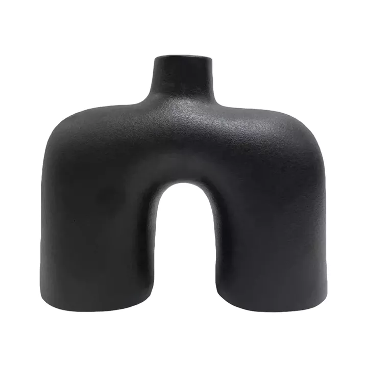 CERAMIC TABLE DECOR ISIL HM4600.02 MATTE BLACK 27x9x23Hcm.