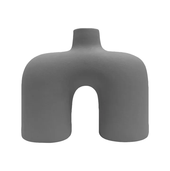 CERAMIC TABLE DECOR ISIL HM4600.03 MATTE GREY 27x9x23Hcm.
