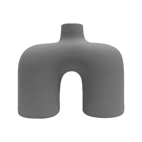 CERAMIC TABLE DECOR ISIL HM4600.03 MATTE GREY 27x9x23Hcm.