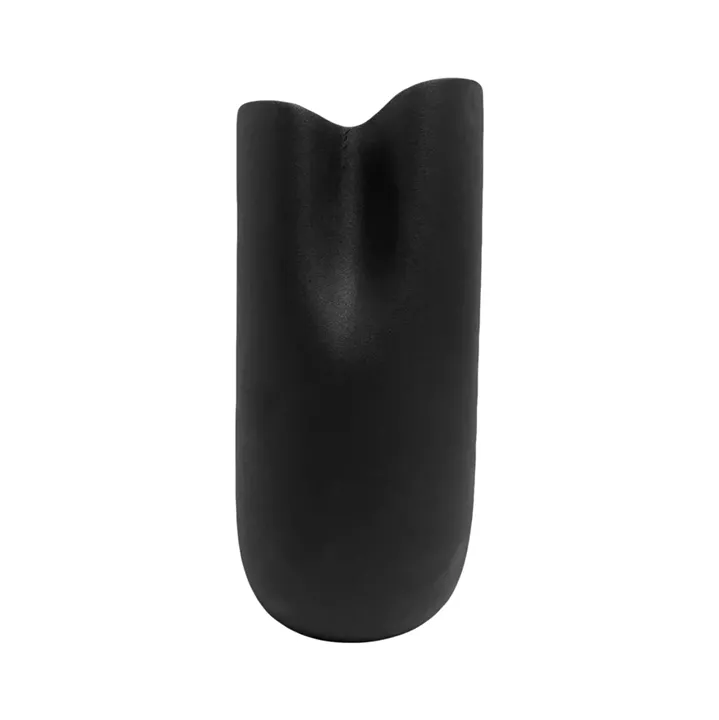 CERAMIC TABLE DECOR GLAZE HM4606.02 MATTE BLACK 17x16.5x38Hcm.