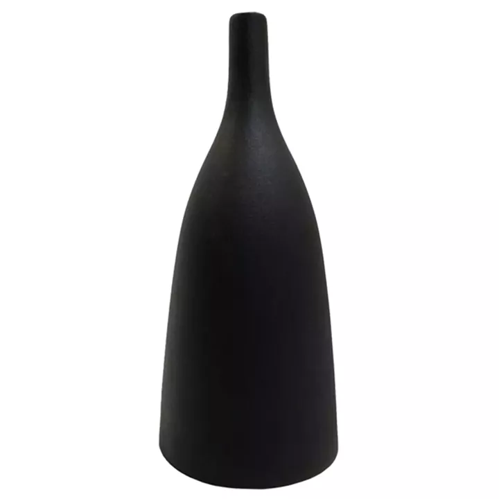 CERAMIC TABLE DECOR GALAD HM4635.02 BLACK MATTE Φ14x33.5Hcm.