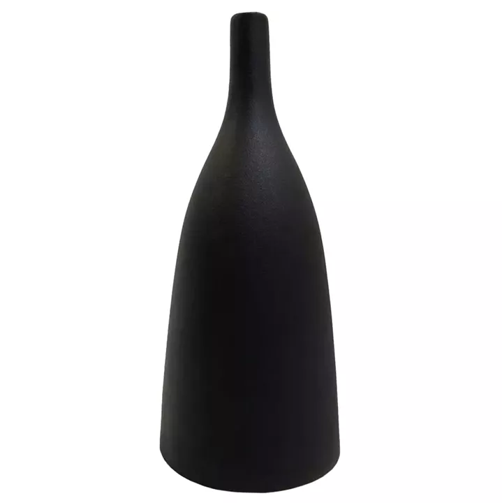 CERAMIC TABLE DECOR GALAD HM4635.02 BLACK MATTE Φ14x33.5Hcm.