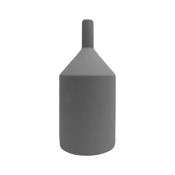 CERAMIC TABLE DECOR GALAD HM4608.03 GREY MATTE Φ13,5x30,5Hcm.