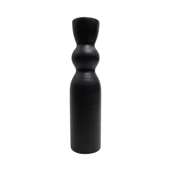 CERAMIC TABLE DECOR SCEPTER HM4614.02 MATTE BLACK Φ8.5x35Hcm.